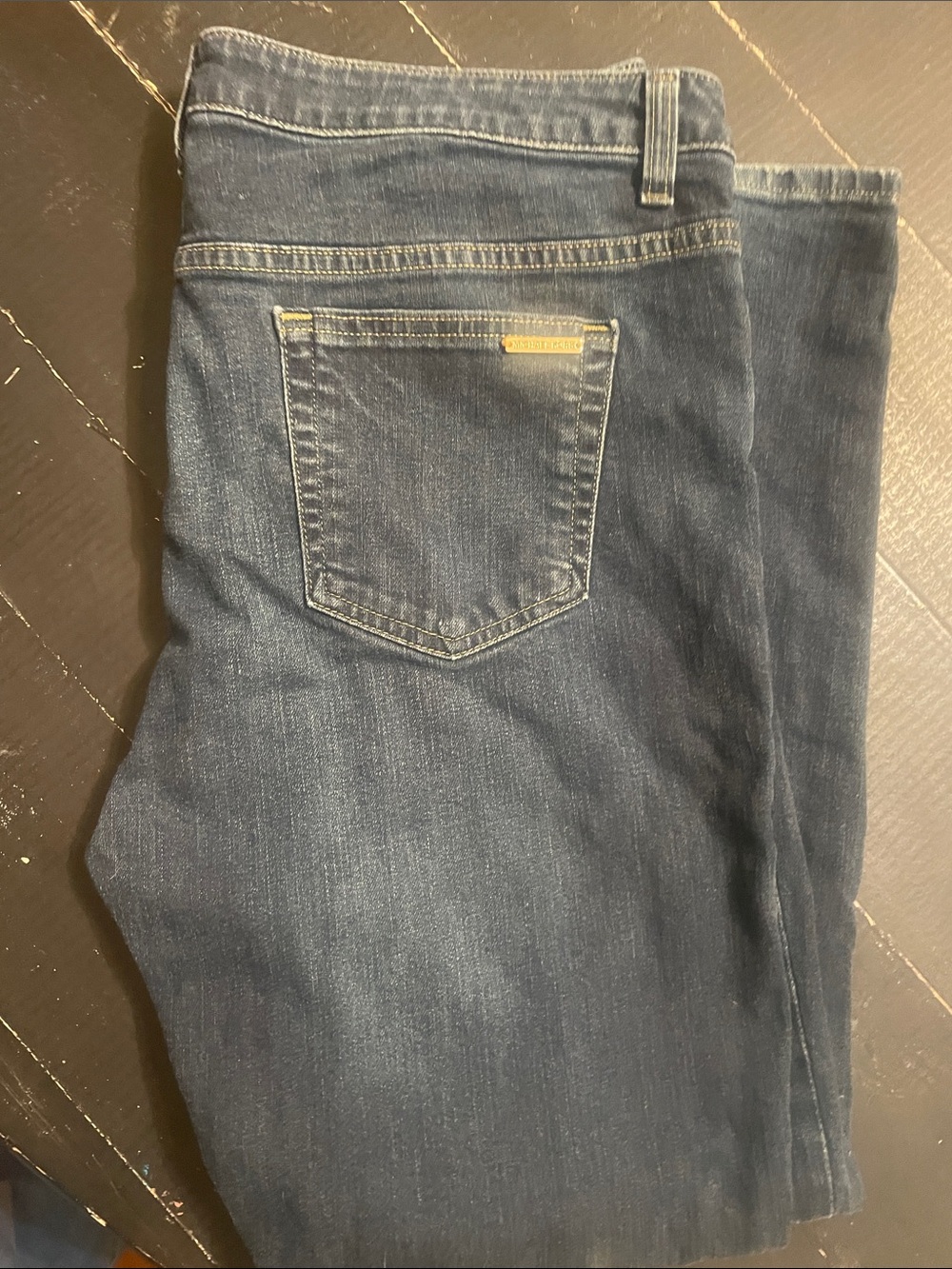 Michael Kors Women's Dark Blue Straight Leg Jeans